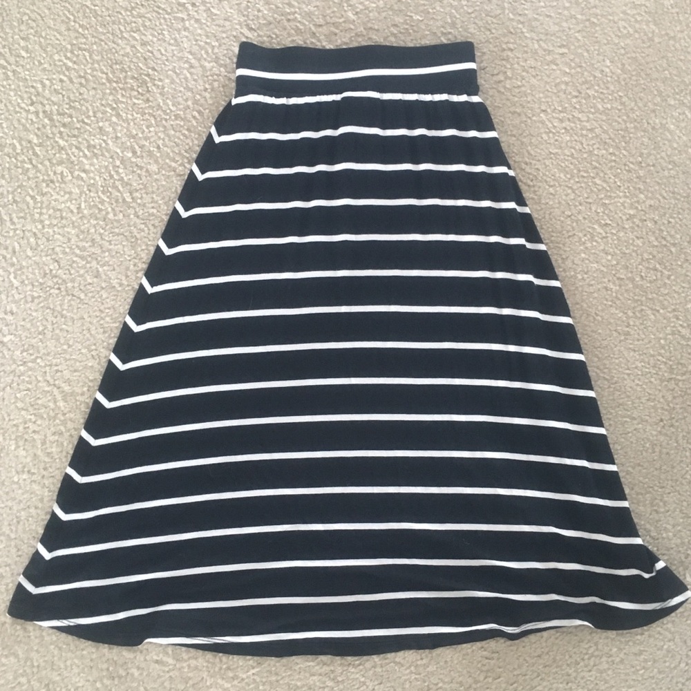 Kids striped maxi skirt